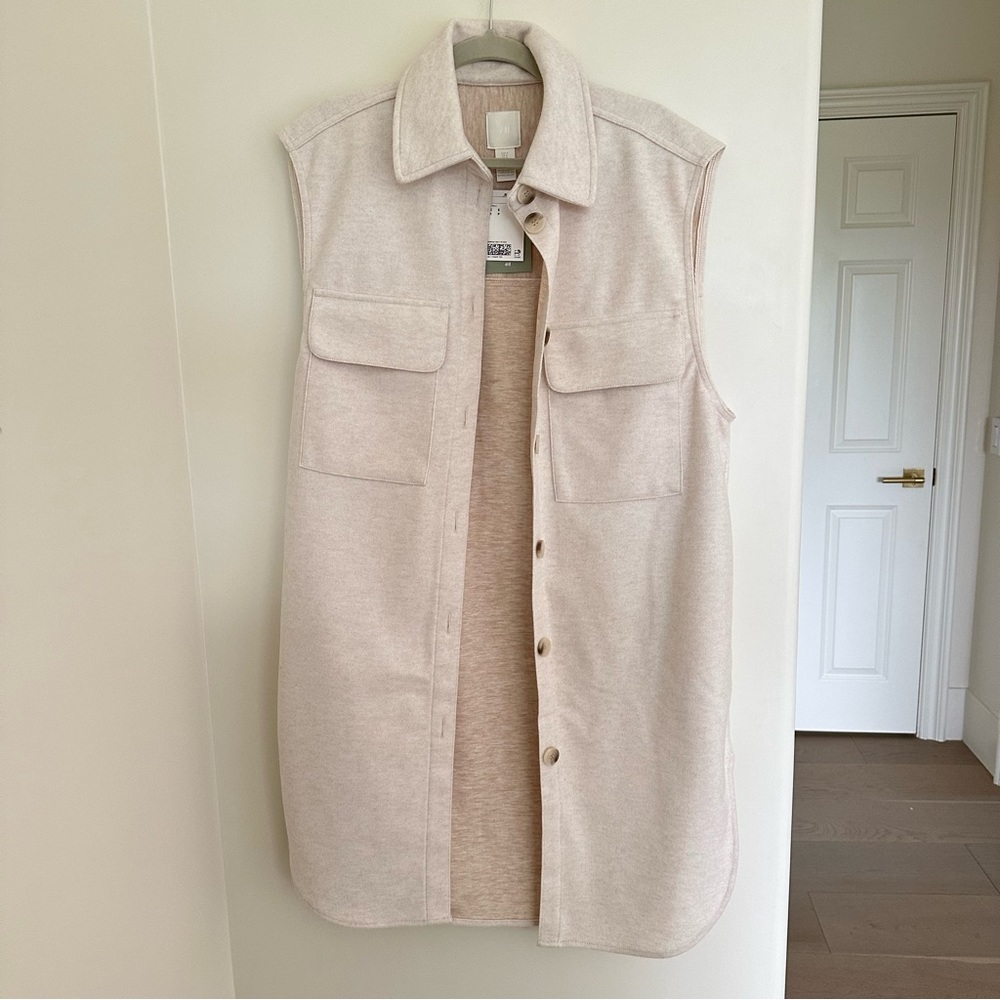 H&M long oversized fall vest